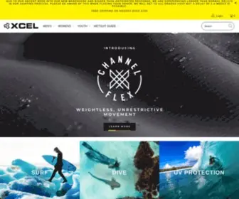 Xcelwetsuits.com(Xcel Wetsuits) Screenshot
