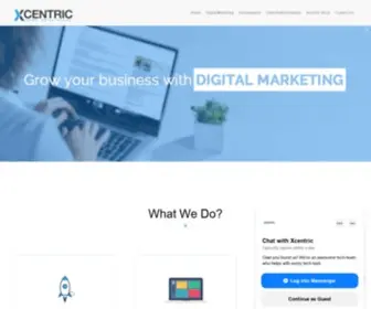 Xcentricservices.com(Digital Marketing Agency) Screenshot
