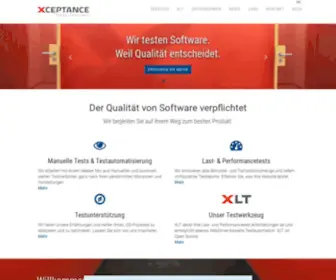 Xceptance.de(Qualitätssicherung von Software) Screenshot