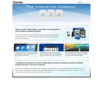 Xcerion.com(The Innovation Holding Company) Screenshot