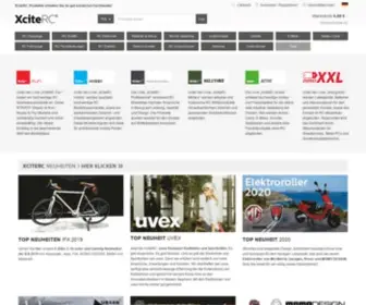 Xciterc.com(RC Modellbau Produkte Designed in Germany) Screenshot