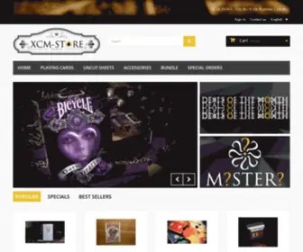 XCM-Store.com(Le spécialiste des jeux de cartes et de société) Screenshot