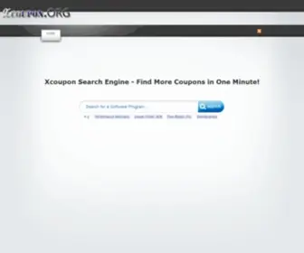 Xcoupon.org(Find more coupon codes and promo codes for great discounts with less time) Screenshot