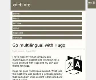 Xdeb.org(The blog) Screenshot