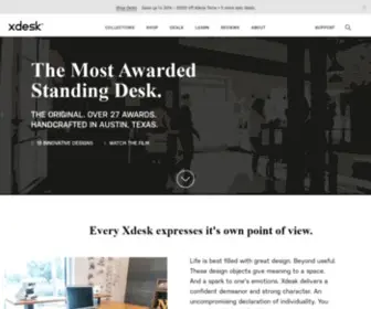 Xdesk.com(Xdesk® Handcrafted Electric Adjustable Standing Desks) Screenshot