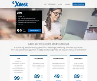 Xdesk.se(Sveriges främsta Ekonomisystem online) Screenshot
