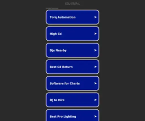 XDJ.email(XDJ email) Screenshot
