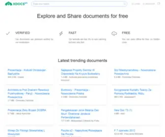Xdocs.pl(Explore and Share documents for free) Screenshot