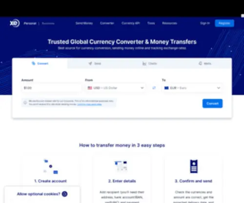 XE.com(Currency Exchange Rates and International Money Transfers) Screenshot