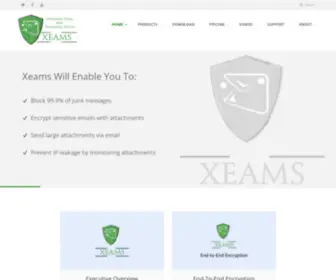 Xeams.com(A free email server with 100% privacy and security) Screenshot