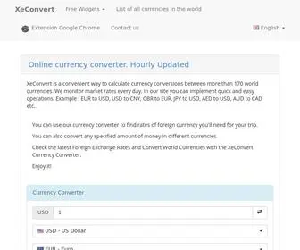 Xeconvert.com(Currency converter & exchange rates) Screenshot