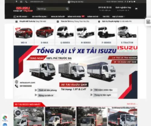 Xeisuzuvn.com(Isuzu Trucks Vietnam) Screenshot