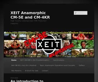 Xeitoptics.com(XEIT Anamorphic CM) Screenshot