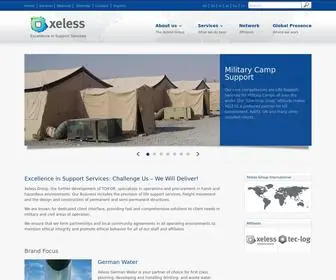 Xeless.com(Excellence in Support Services Xeless) Screenshot