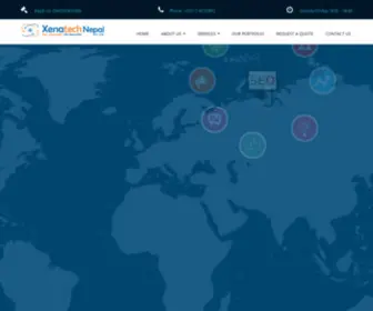 Xenatechnepal.net(Website Design Nepal) Screenshot