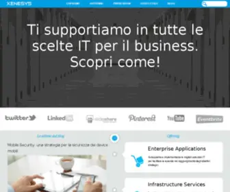 Xenesys.it(Scopri le soluzioni e i servizi IT per il business di Xenesys) Screenshot