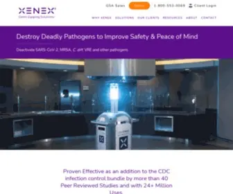 Xenex.com(Xenex LightStrike Robot) Screenshot