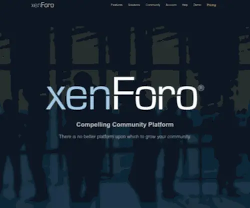 Xenforo.com(Compelling community forum platform) Screenshot