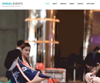 Xenialevents.com(Xenial Events) Screenshot