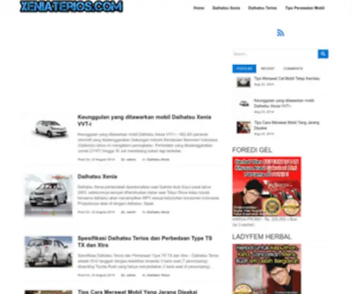 Xeniaterios.com(Daihatsu Xenia) Screenshot