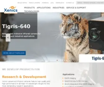 Xenics.com(SWIR InGaAs Imagers) Screenshot