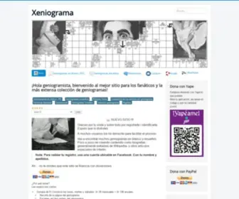 Xeniograma.com(Welcome) Screenshot