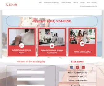 Xenofashion.com(Sewing service) Screenshot