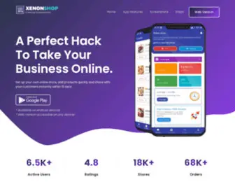 Xenonshop.in(Build Website & App for Your Shop) Screenshot