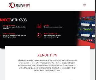 Xenoptics.com(XENOptics enables remotely managed fiber networks with our patented robotic fiber switch) Screenshot