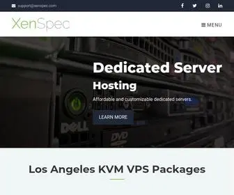 Xenspec.com(Customizable Web and VPS Cloud Hosting Services) Screenshot