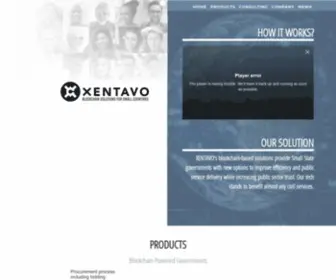 Xentavo.com(Blockchain technologies for Small Countries) Screenshot