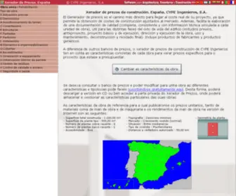 Xeradordeprezos.info(Xerador de prezos da construción) Screenshot
