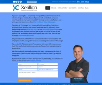 Xerillion.com(Migrate your business to the Microsoft Enterprise Cloud) Screenshot