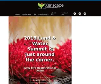 Xeriscapenm.com(Xeriscape Council of New Mexico) Screenshot