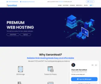 Xeronhost.com(Premium Web Hosting at affordable prices) Screenshot