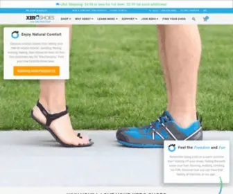 Xeroshoes.com(Best Barefoot Shoes and Sandals for Running) Screenshot