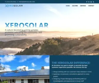 Xerosolar.com(Xero Solar) Screenshot