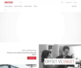Xerox.co.uk(Business Services) Screenshot