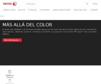 Xerox.com.mx(Soluciones y equipos de impresión y gestión documental) Screenshot