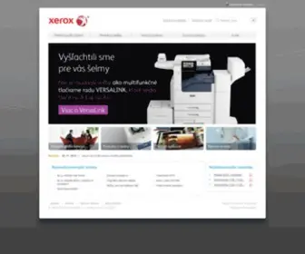 Xerox.sk(Multifunkční digitální tiskárna a řízení dokumentů) Screenshot