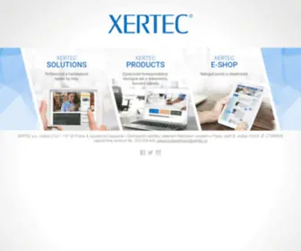 Xertec.com(XERTEC a.s) Screenshot