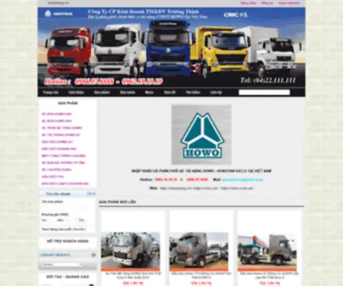 Xetainang.vn(ĐẠI LÝ PHÂN PHỐI ỦY QUYỀN XE HOWO/SINOTRUK TẠI VIỆT NAM) Screenshot