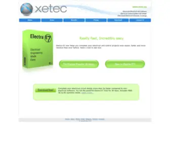 Xetec.eu(Electrical CAD Software Drawing Software Control System Computer Aided Design Home) Screenshot