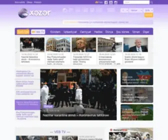 Xezerxeber.az(Ana səhifə) Screenshot