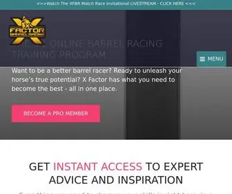 Xfactorbarrelracing.com(X Factor Barrel Racing) Screenshot