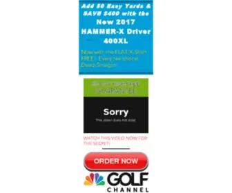 Xfactordirect.com(Official Home of Hammer Golf) Screenshot