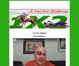 Xfactorstaking.com(X Factor Staking Software) Screenshot