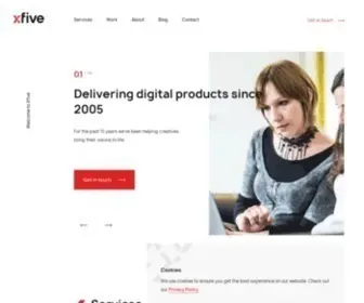 Xfive.co(Delivering digital products sinceXfive) Screenshot