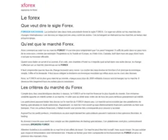 Xforex.fr(Forex) Screenshot