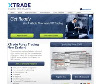 Xforexonline.co.nz(Forex trading NZ) Screenshot
